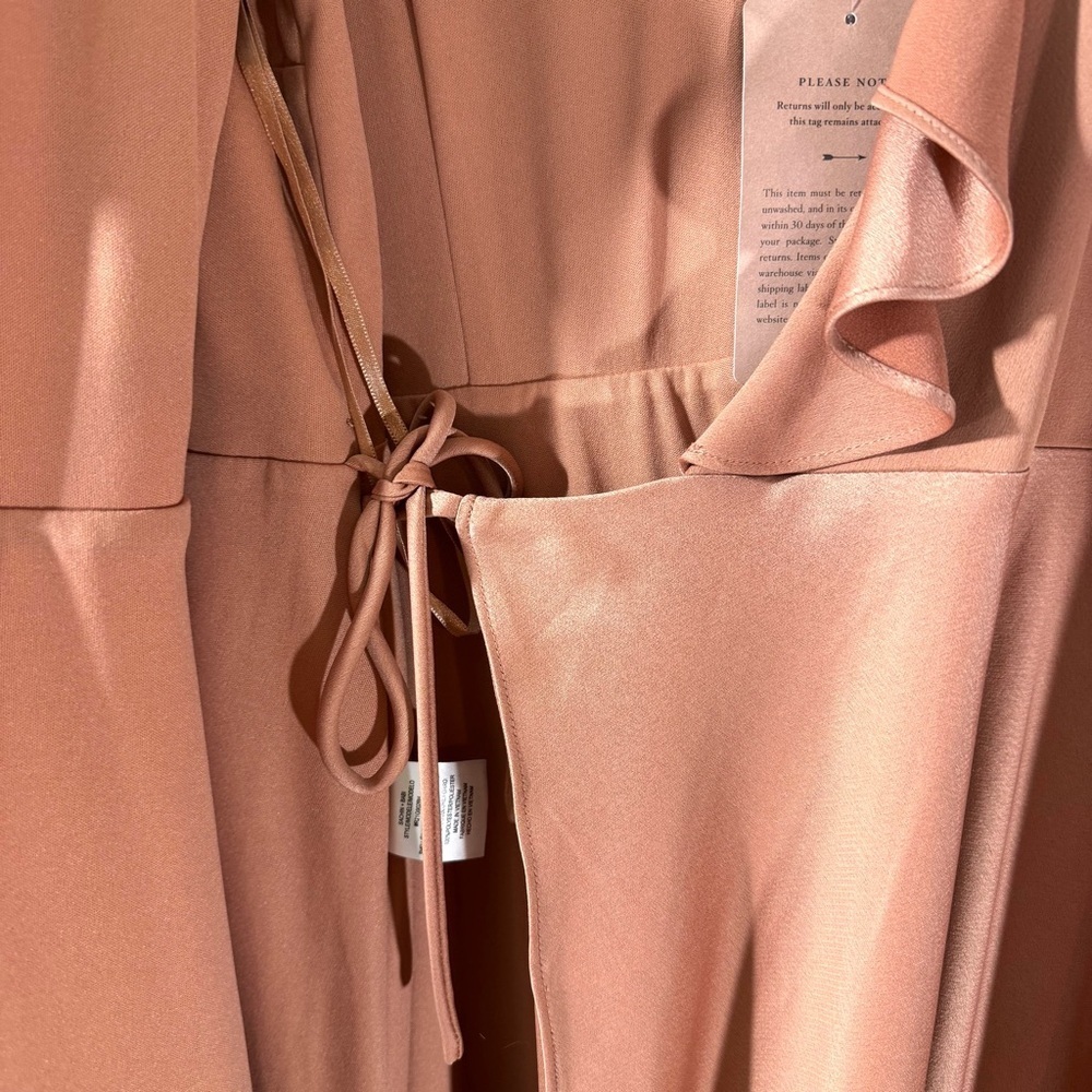 Anthropologie Sachin + Babi Tansy formal Gown apricot satin NWT - Picture 6 of 16
